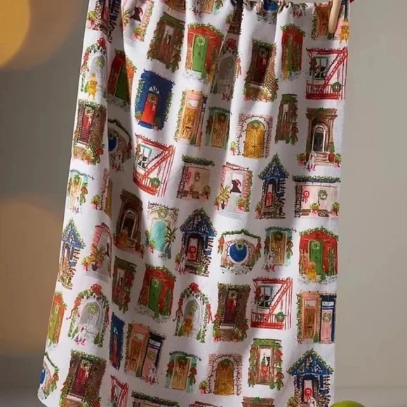 NWT Anthropologie Dogs Around the World Christmas Dish Towel - Picture 4 of 5